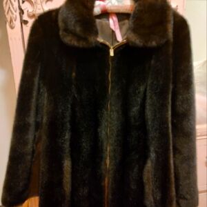Tissavel France vintage faux fur coat
